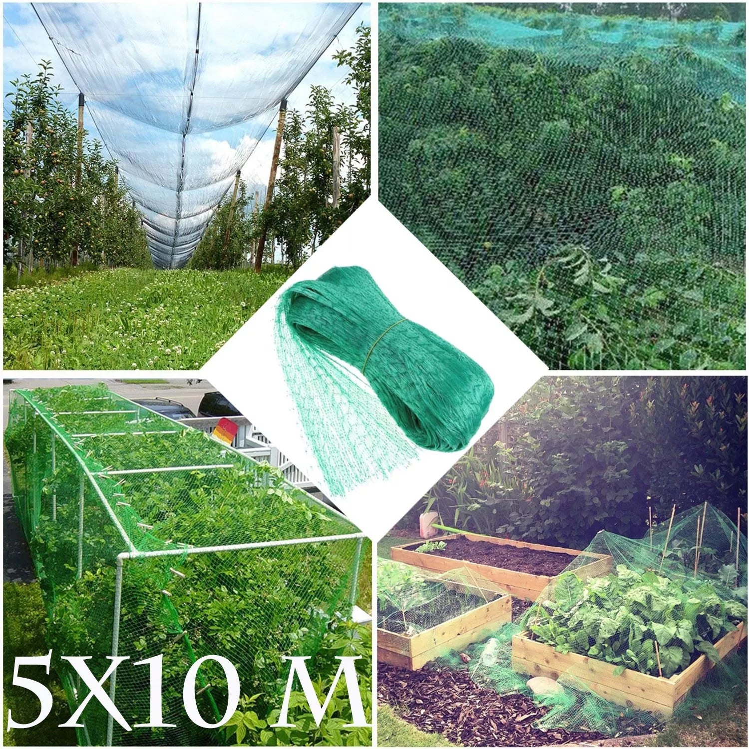 Apsauginis Tinklas Nuo Paukščių, 5 X 10 M
