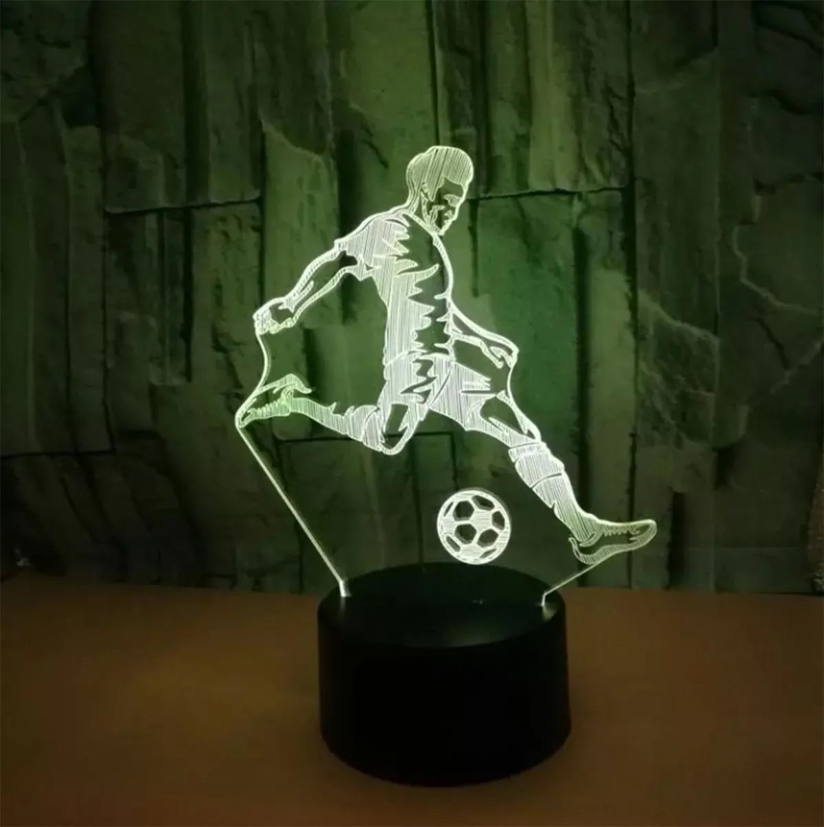 LED naktinė lempa futbolininko formos