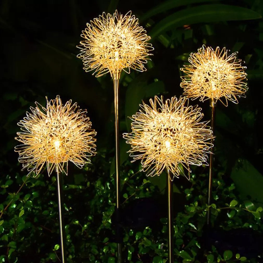 Saulės lempa „Kiaulpienė“ – LED, šiltai balta šviesa, 68 cm